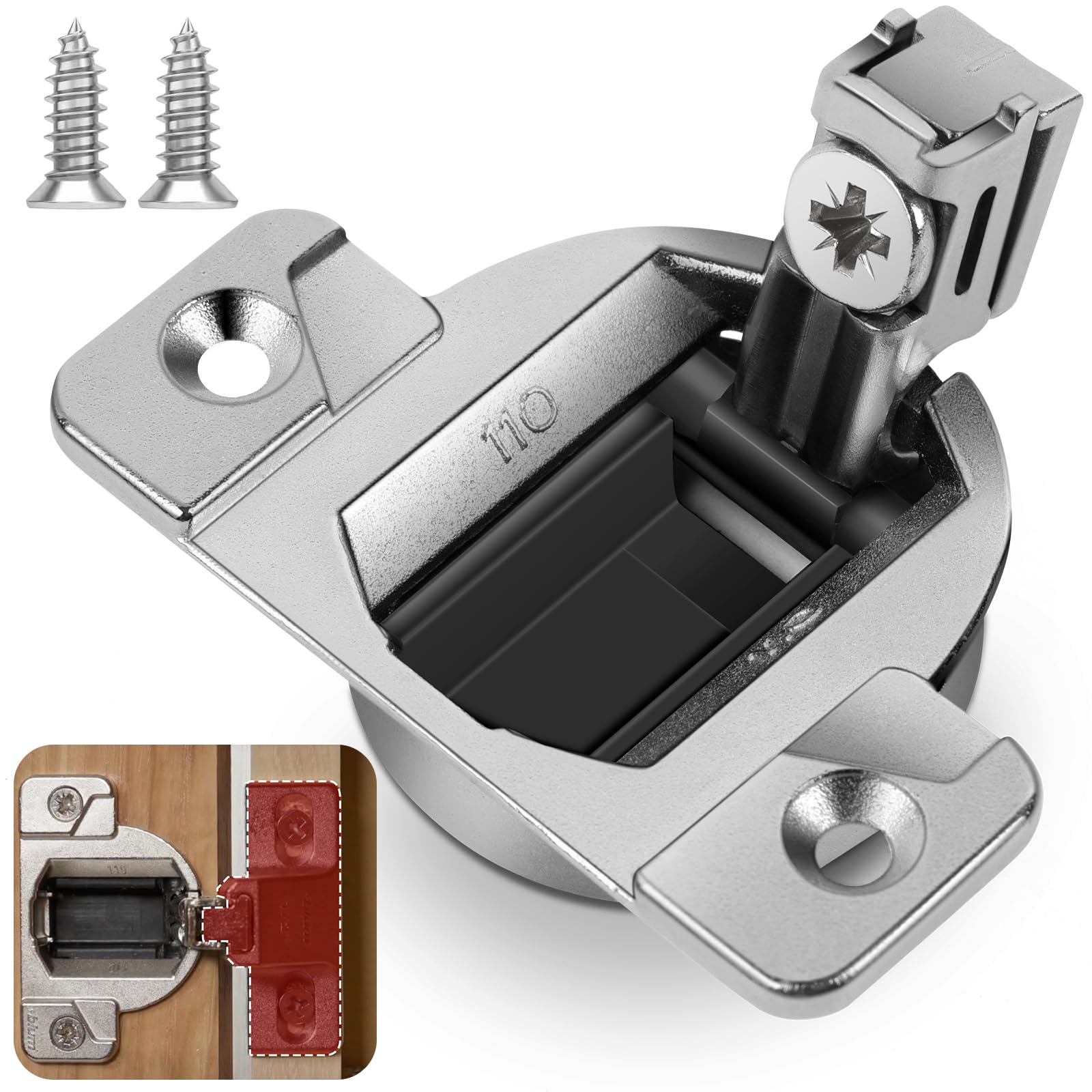 8 PCS Replacement for 30.310-11.02 Blum Cabinet Hinges, 110 Degree